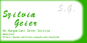 szilvia geier business card